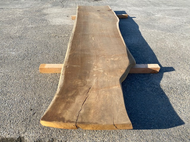 Planche en tronc de Chêne – 2980 x 660 x 55 mm – Ponçé