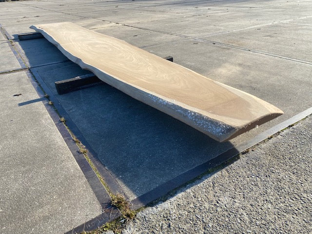 Afrormosia Live Edge Slab – 4260 x 900 x 80 mm – Sanded