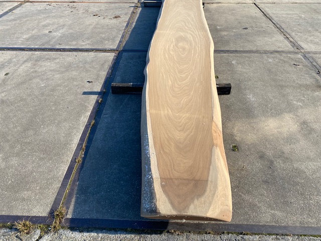 Afrormosia Live Edge Slab – 4260 x 900 x 80 mm – Sanded
