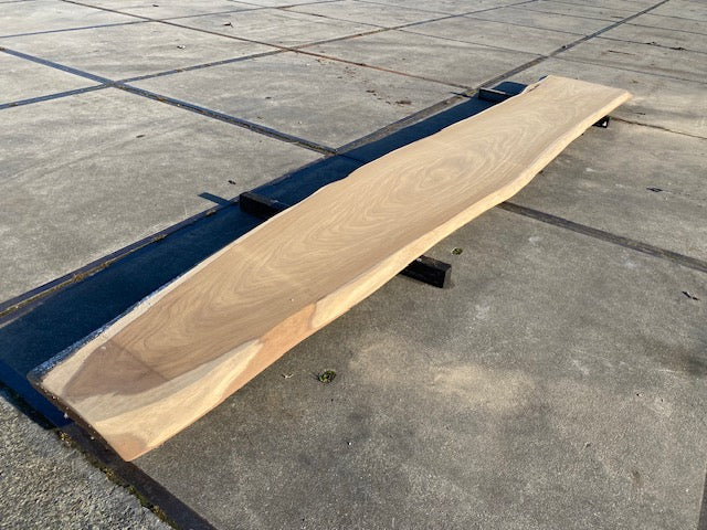 Afrormosia Live Edge Slab – 4260 x 900 x 80 mm – Sanded